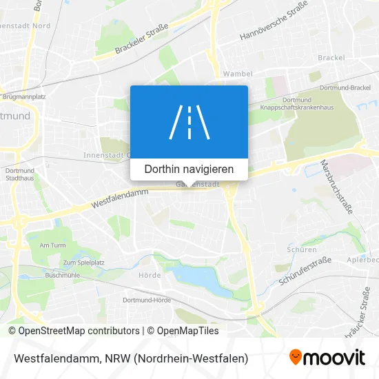 Westfalendamm Karte