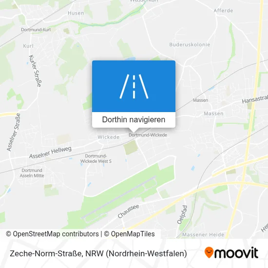 Zeche-Norm-Straße Karte