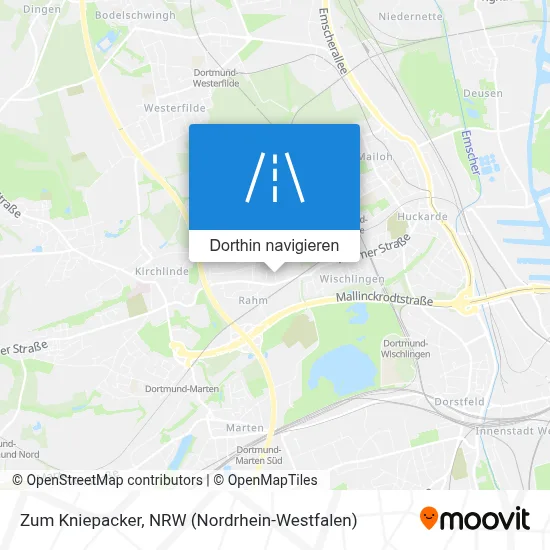 Zum Kniepacker Karte