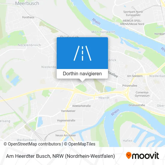 Am Heerdter Busch Karte