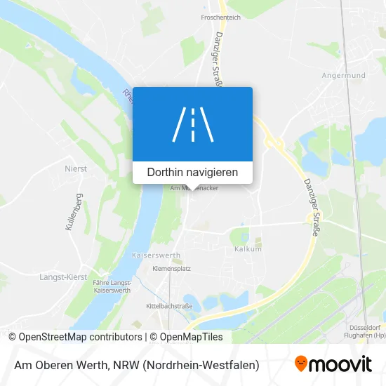 Am Oberen Werth Karte