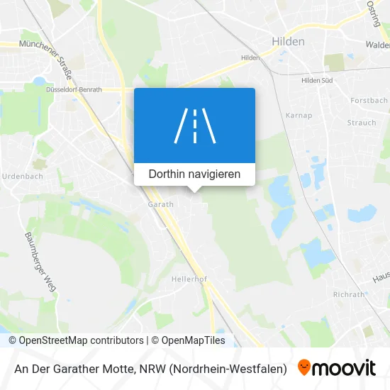 An Der Garather Motte Karte