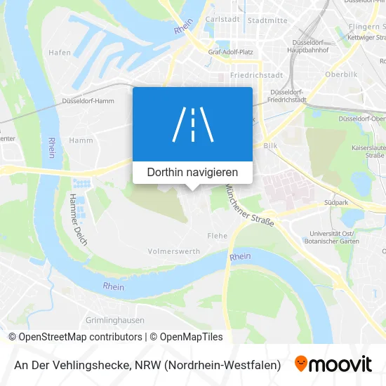 An Der Vehlingshecke Karte