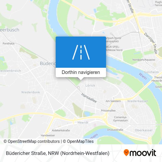 Büdericher Straße Karte