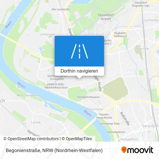 Begonienstraße Karte