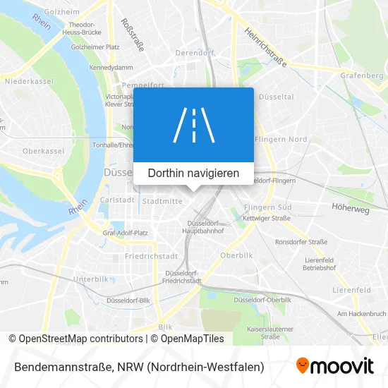 Bendemannstraße Karte