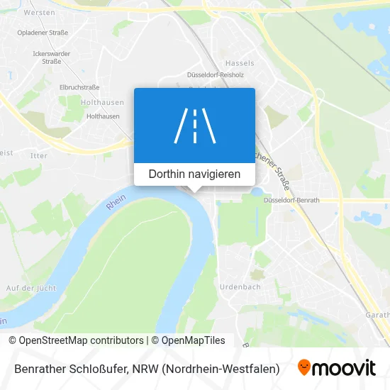 Benrather Schloßufer Karte