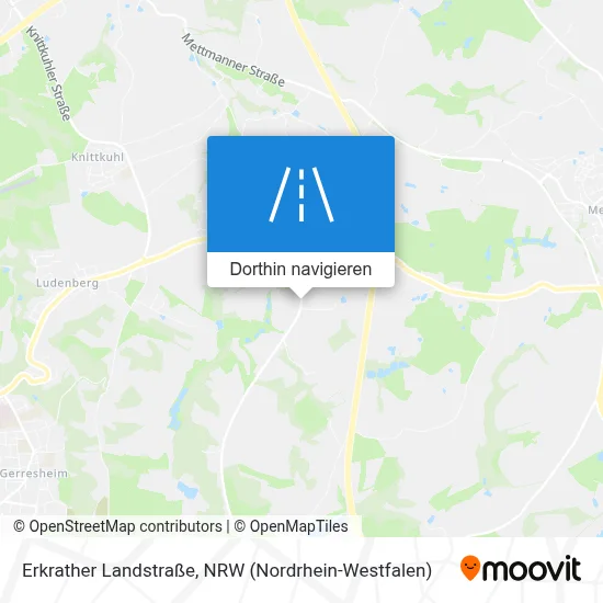 Erkrather Landstraße Karte