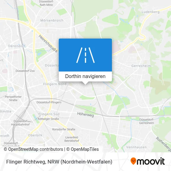 Flinger Richtweg Karte