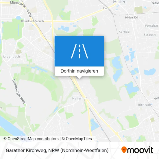 Garather Kirchweg Karte