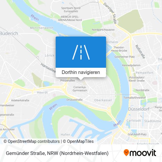 Gemünder Straße Karte