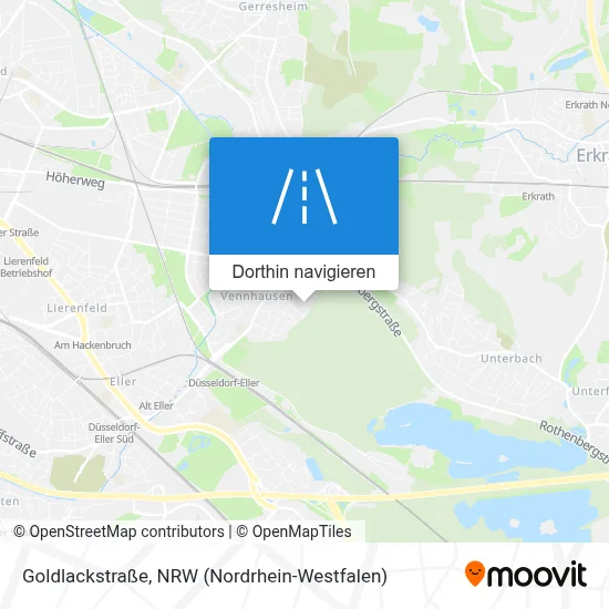 Goldlackstraße Karte