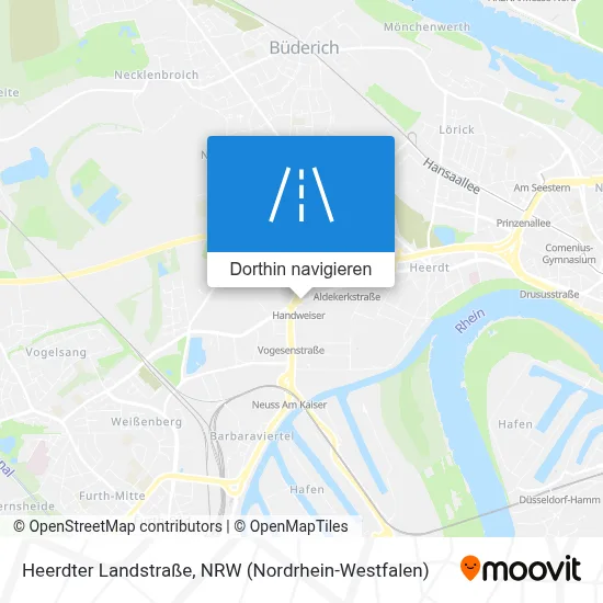 Heerdter Landstraße Karte