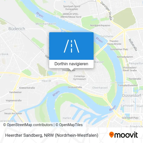 Heerdter Sandberg Karte