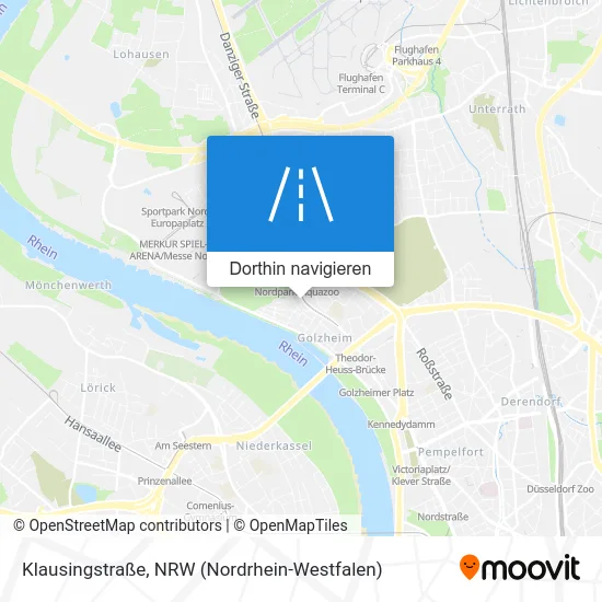 Klausingstraße Karte