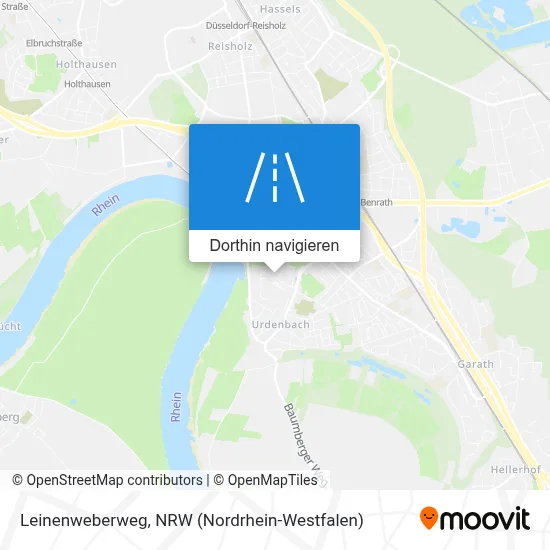 Leinenweberweg Karte