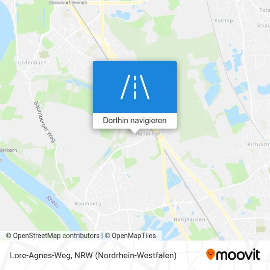 Lore-Agnes-Weg Karte