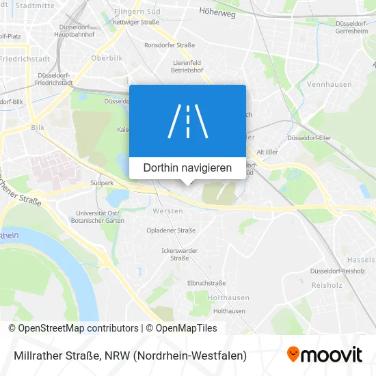 Millrather Straße Karte