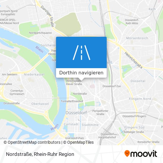 Wie komme ich zu der Nordstraße in Düsseldorf mit dem Bus