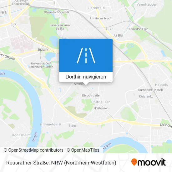 Reusrather Straße Karte