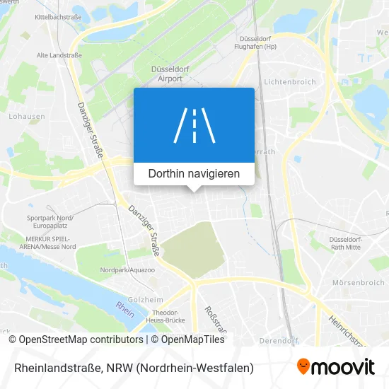 Rheinlandstraße Karte