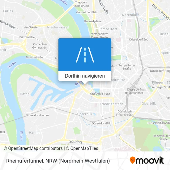 Rheinufertunnel Karte