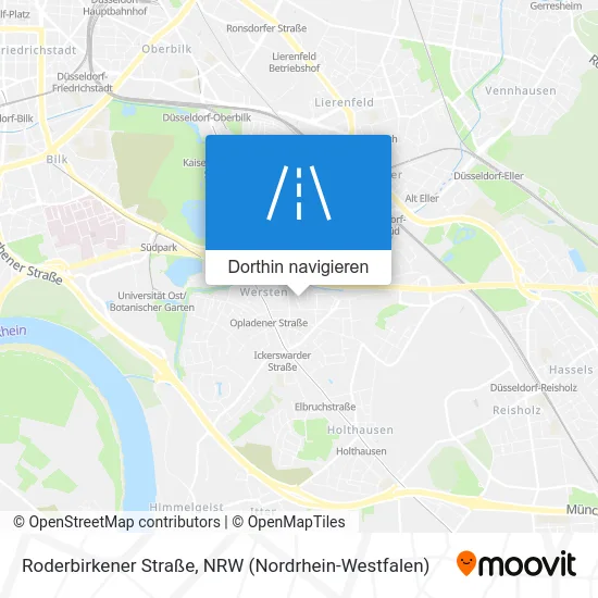 Roderbirkener Straße Karte