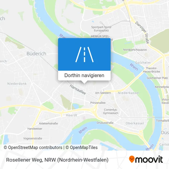 Rosellener Weg Karte