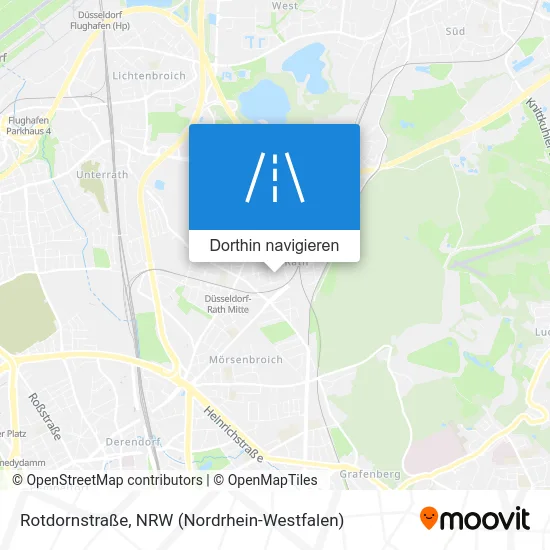 Rotdornstraße Karte