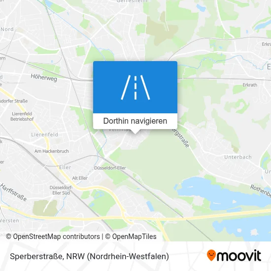 Sperberstraße Karte