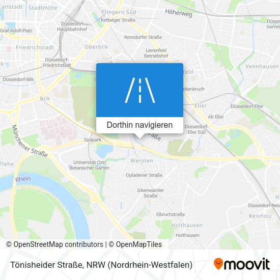 Tönisheider Straße Karte