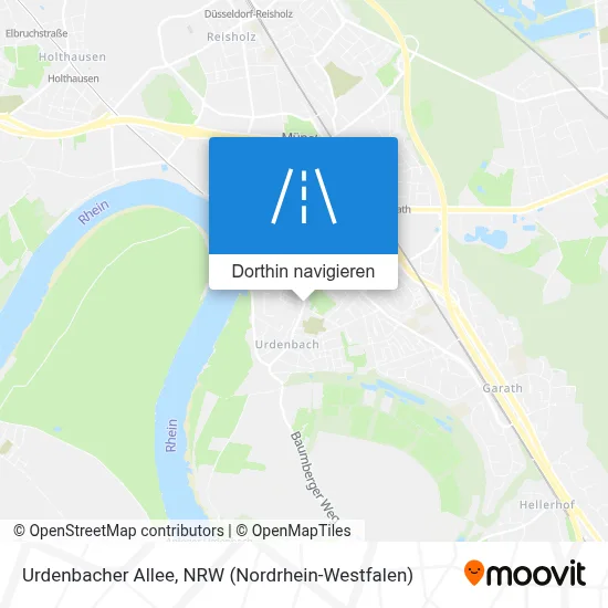 Urdenbacher Allee Karte
