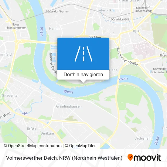 Volmerswerther Deich Karte