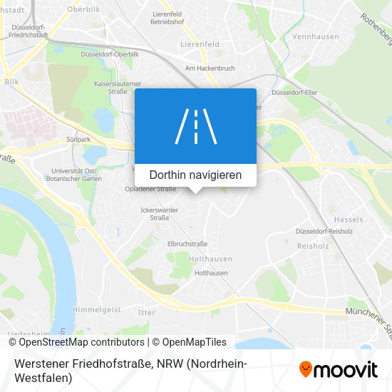 Werstener Friedhofstraße Karte