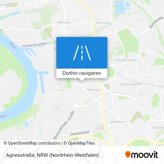 Agnesstraße Karte