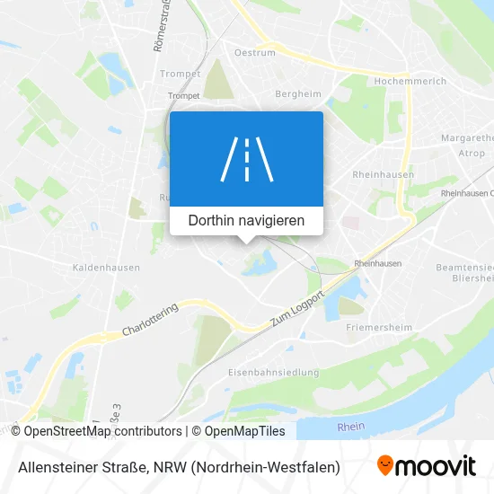 Allensteiner Straße Karte