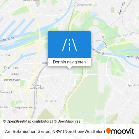 Am Botanischen Garten Karte