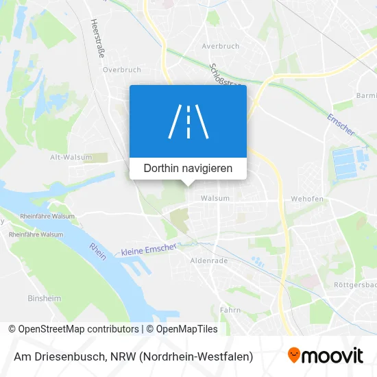 Am Driesenbusch Karte