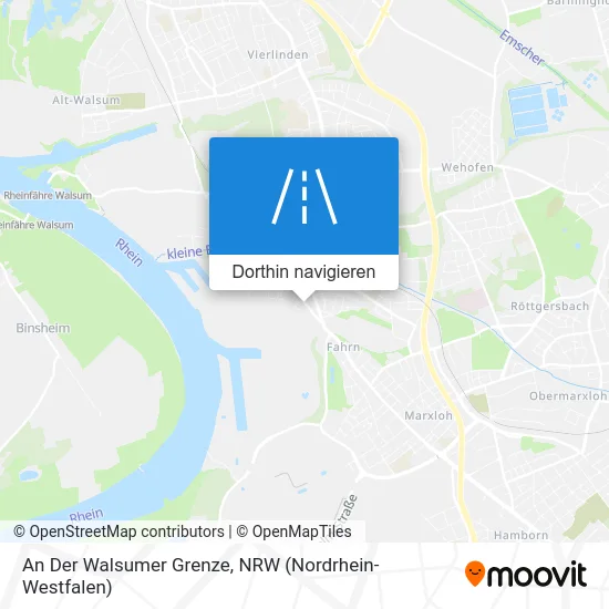 An Der Walsumer Grenze Karte
