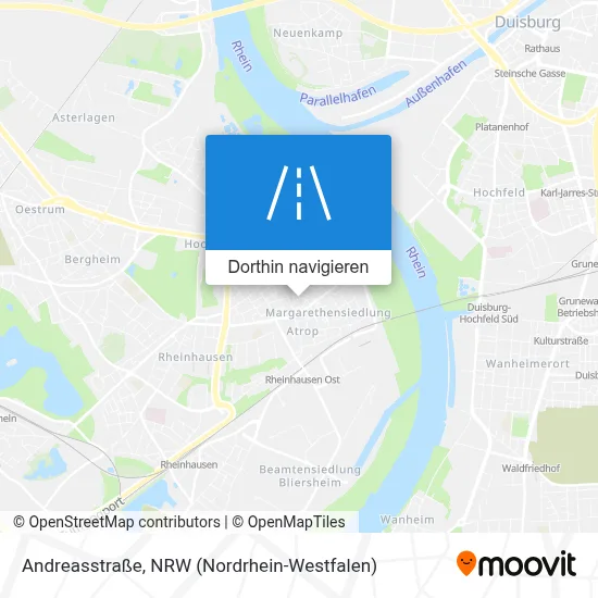 Andreasstraße Karte