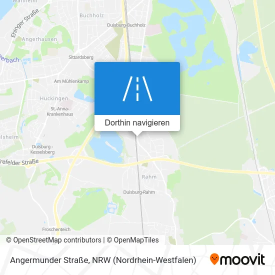 Angermunder Straße Karte