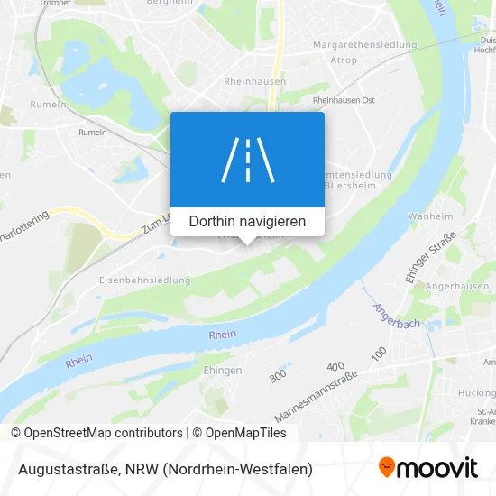 Augustastraße Karte