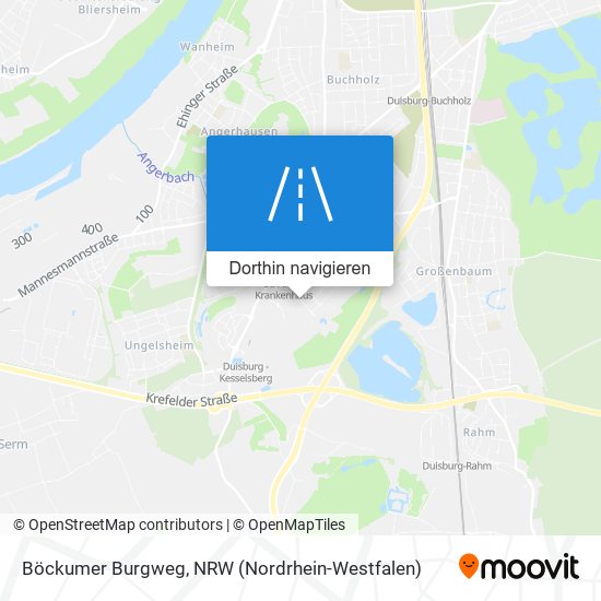 Böckumer Burgweg Karte