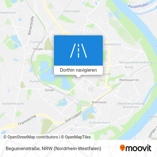 Beguinenstraße Karte