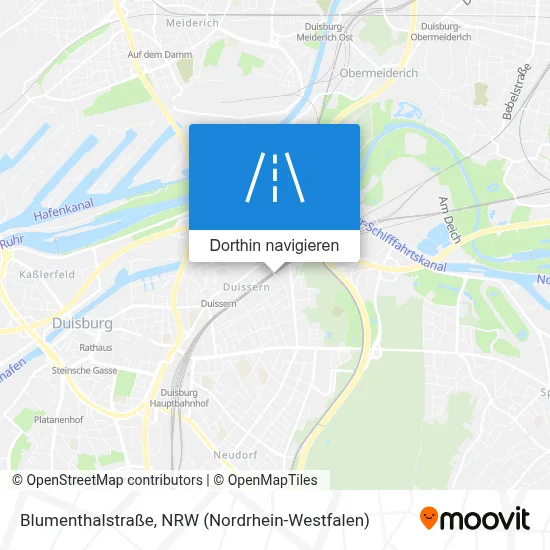 Blumenthalstraße Karte