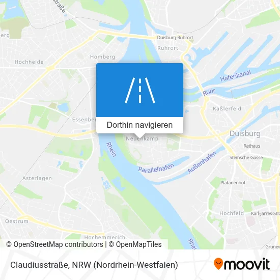 Claudiusstraße Karte