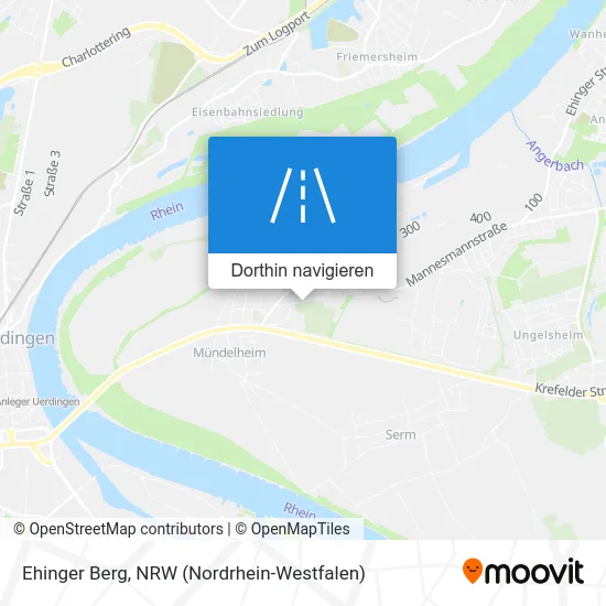 Ehinger Berg Karte