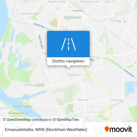 Emanuelstraße Karte