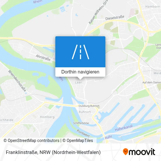 Franklinstraße Karte