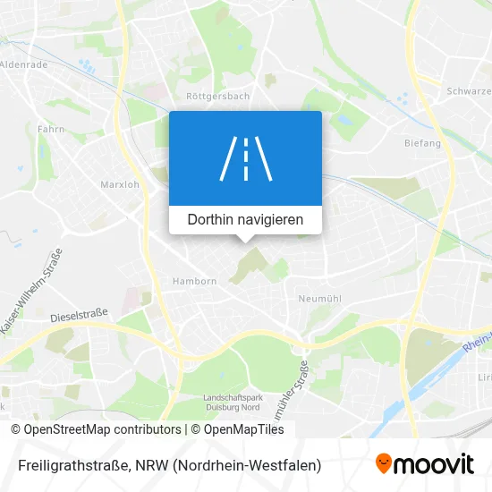 Freiligrathstraße Karte